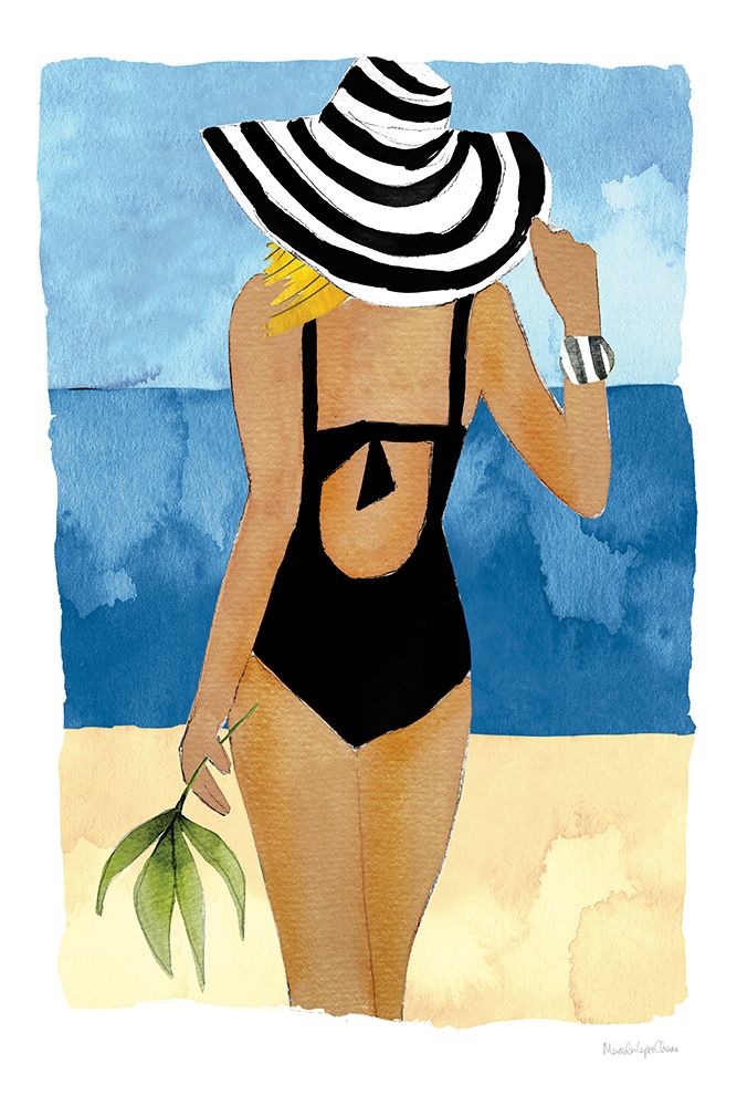 Ipanema Girl One Piece art print by Mercedes Lopez Charro for $57.95 CAD