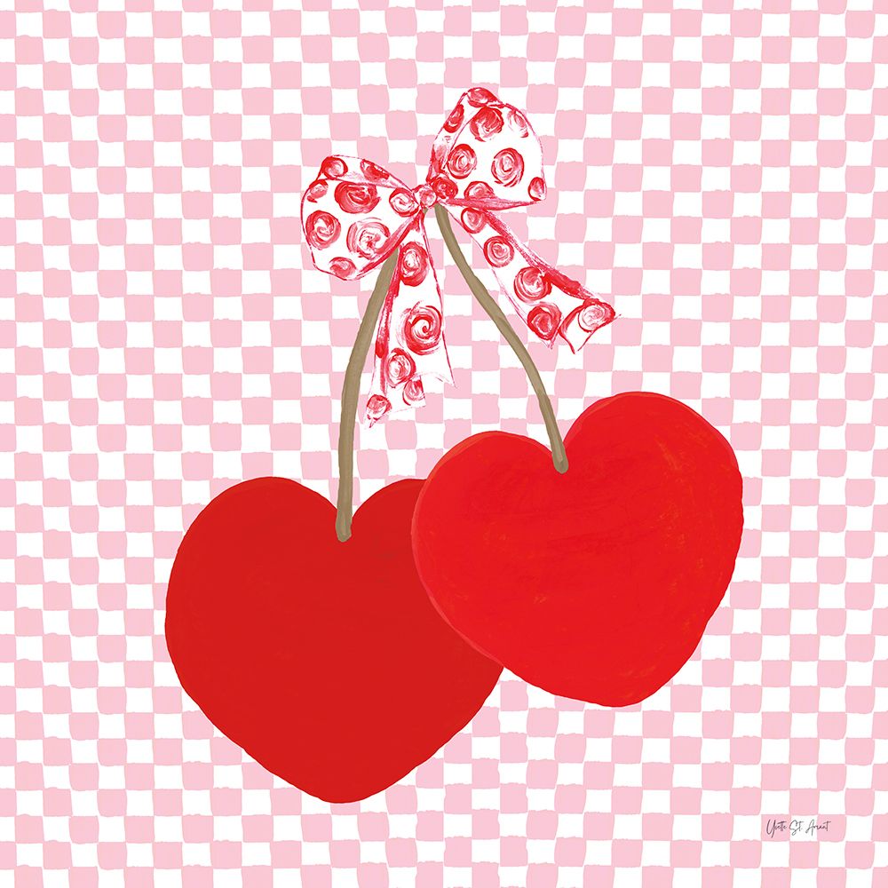 Cherry Hearts art print by Yvette St. Amant for $57.95 CAD
