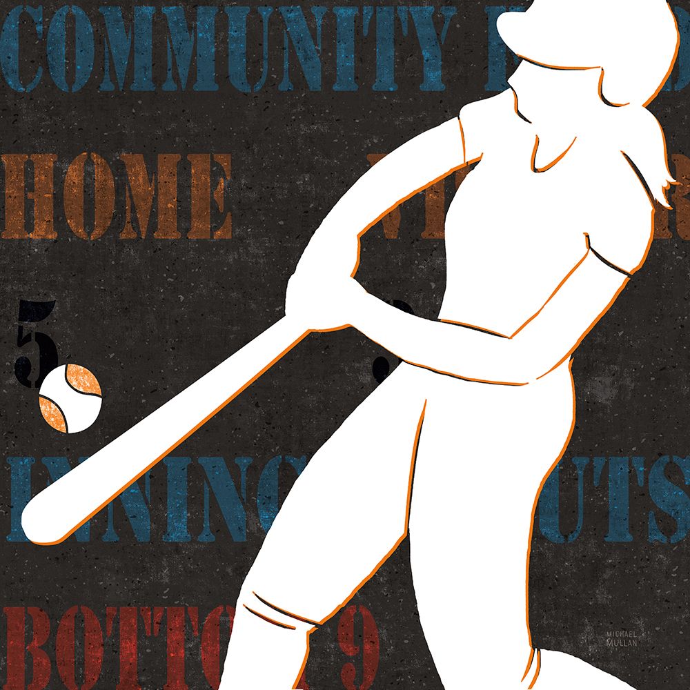 Womens Scoreboard Softball v2 art print by Michael Mullan for $57.95 CAD