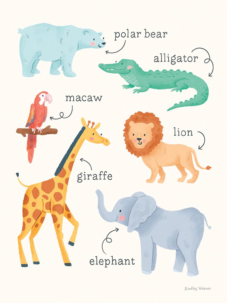 Animal Friends art print by Lindley Wiesner for $57.95 CAD