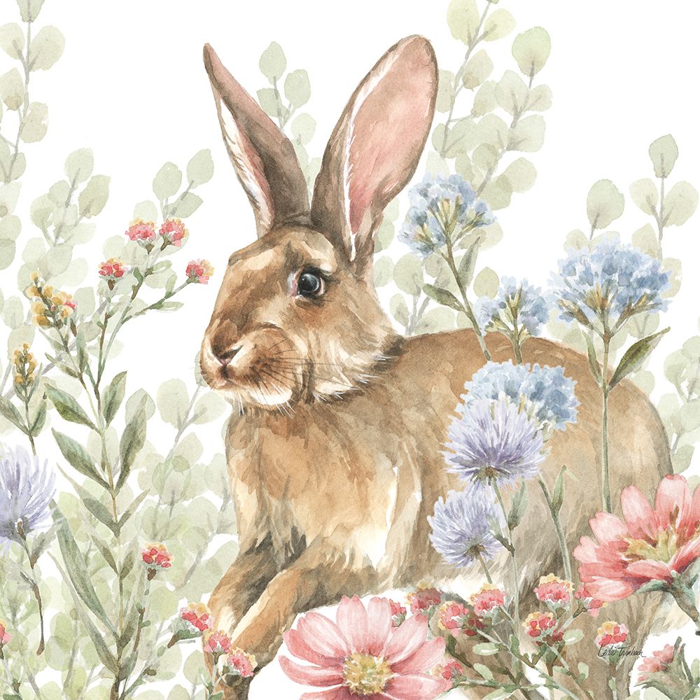 Hop Into Spring III art print by Leslie Trimbach for $57.95 CAD