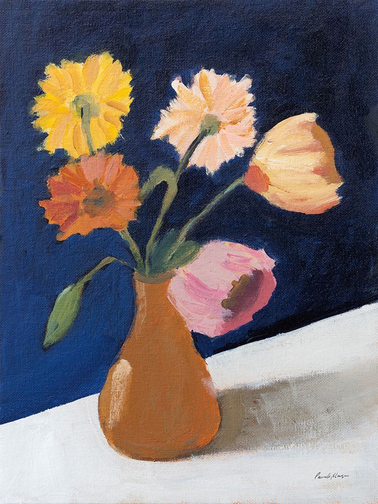 Blooms on Indigo art print by Pamela Munger for $57.95 CAD