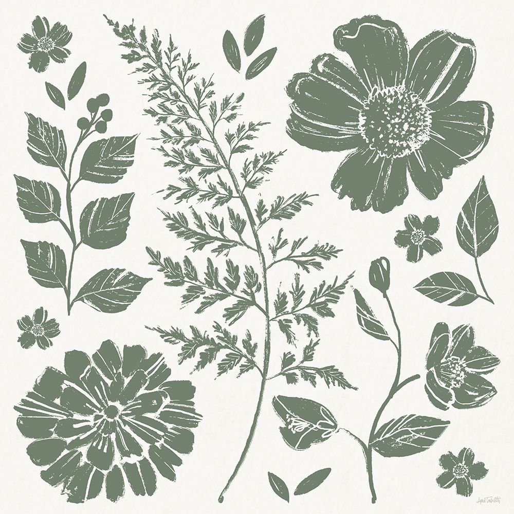 Flower Fest II Mono art print by Anne Tavoletti for $57.95 CAD