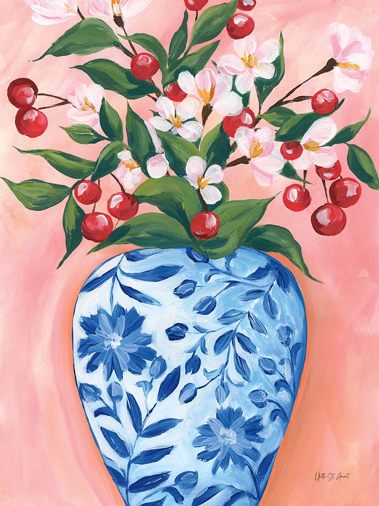 Blooming Cherry Vase art print by Yvette St. Amant for $57.95 CAD