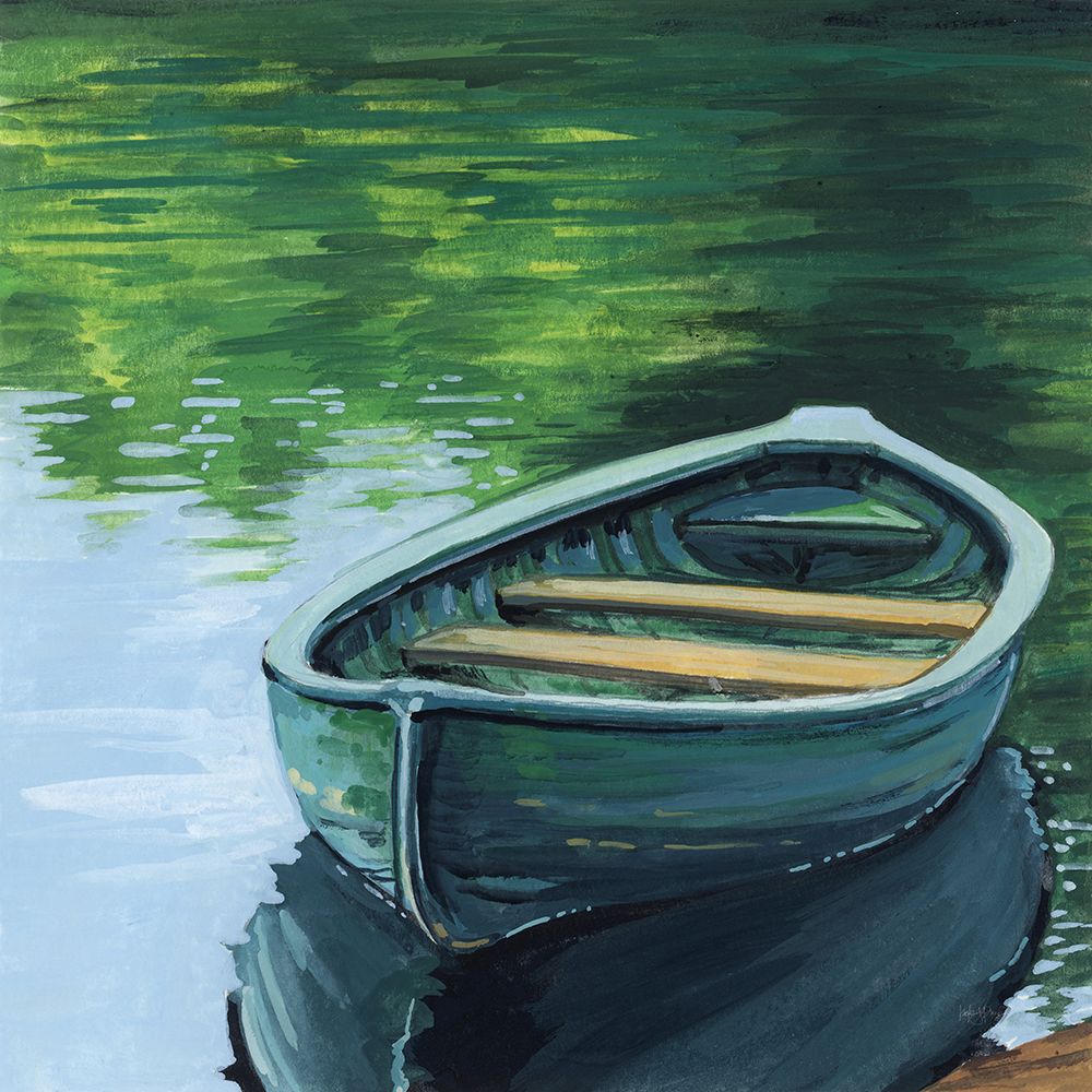 Still Boat in The Lake art print by Kate Jarvik Birch for $57.95 CAD