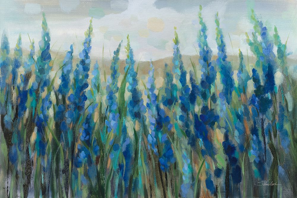 Blue Meadow art print by Silvia Vassileva for $57.95 CAD