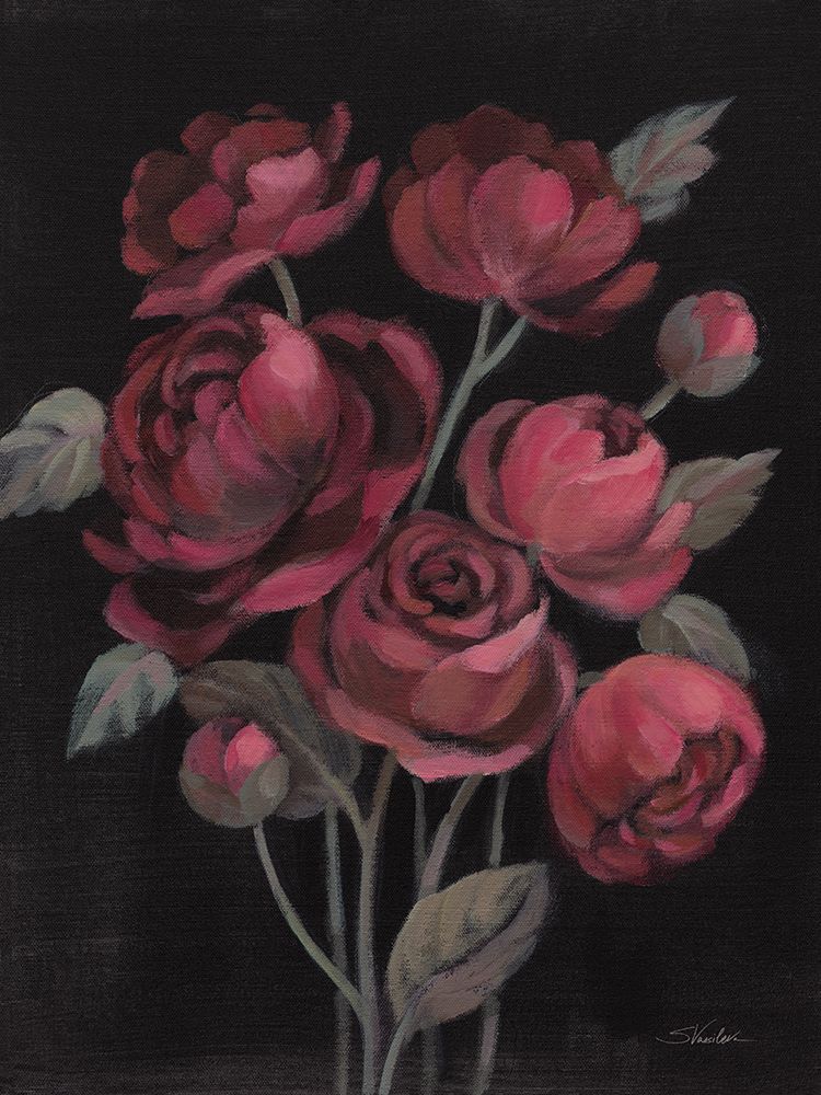 Burgundy Bloom art print by Silvia Vassileva for $57.95 CAD