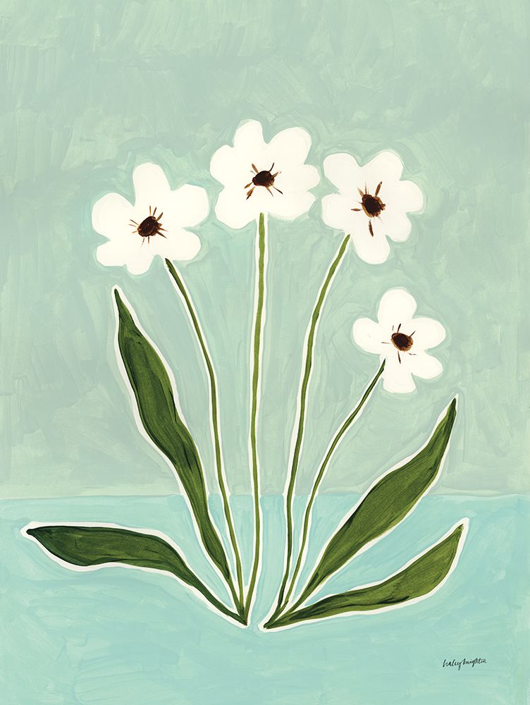 Sky Flowers II art print by Haley Knighten for $57.95 CAD