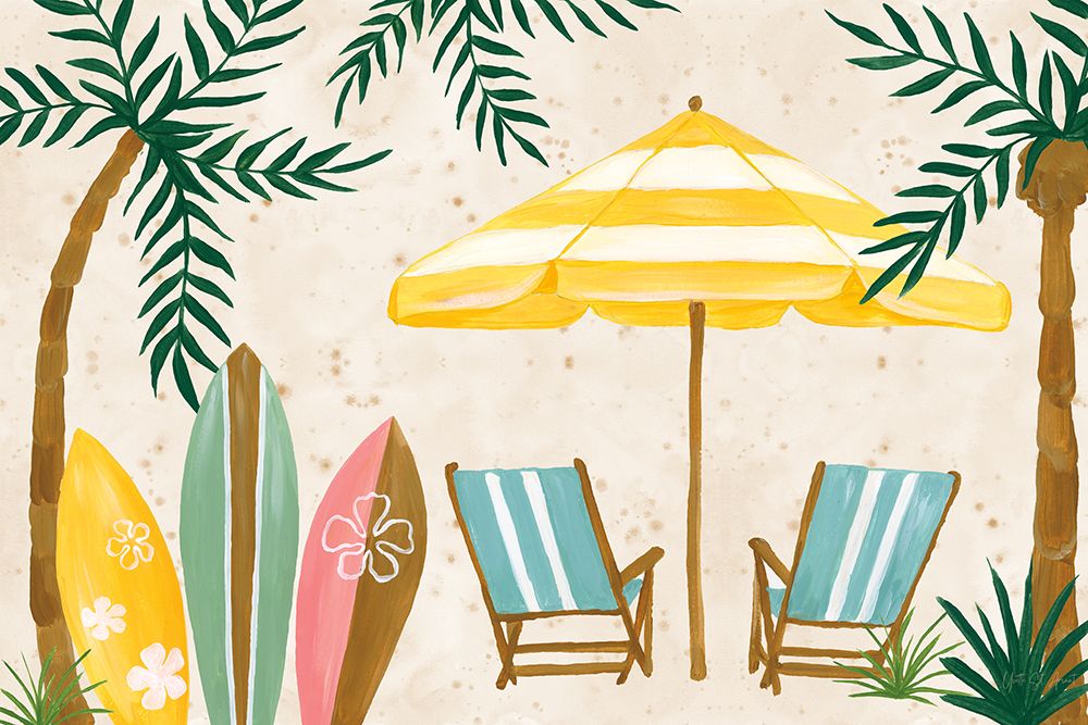Beach Day I art print by Yvette St. Amant for $57.95 CAD