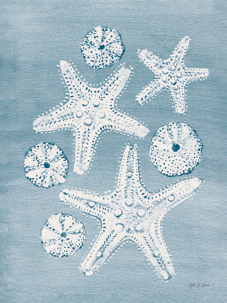 Beach Treasures Blue I art print by Yvette St. Amant for $57.95 CAD