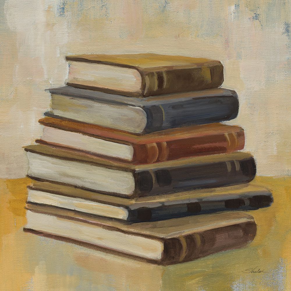 Books on the Porch II Sq art print by Silvia Vassileva for $57.95 CAD