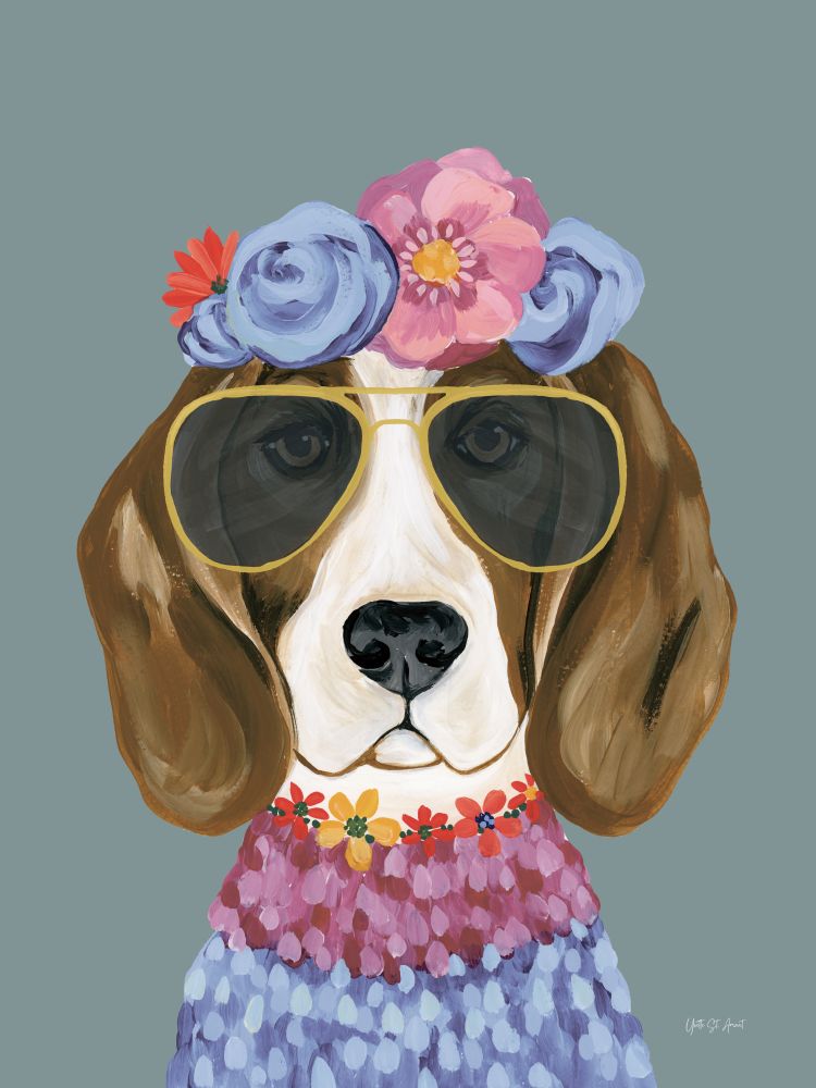 Regal Beagle v2 art print by Yvette St. Amant for $57.95 CAD