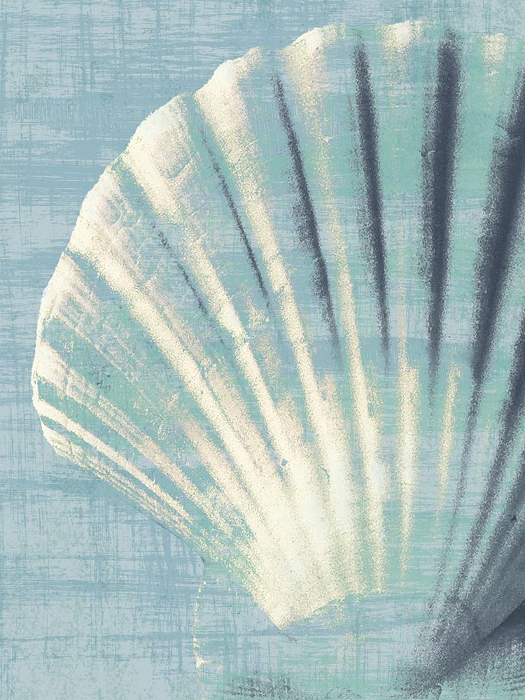 Scallop on Blue art print by Wild Apple Portfolio for $57.95 CAD