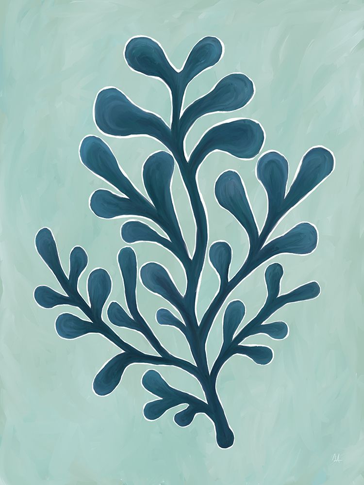 Beachy Flora and Fauna II Teal art print by Sarah Adams for $57.95 CAD