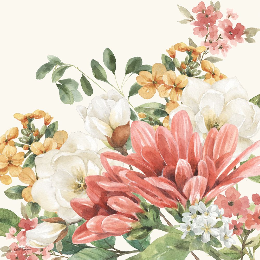 Amber Blossoms II art print by Leslie Trimbach for $57.95 CAD