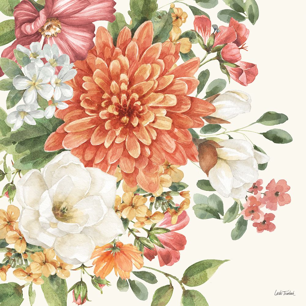 Amber Blossoms III art print by Leslie Trimbach for $57.95 CAD