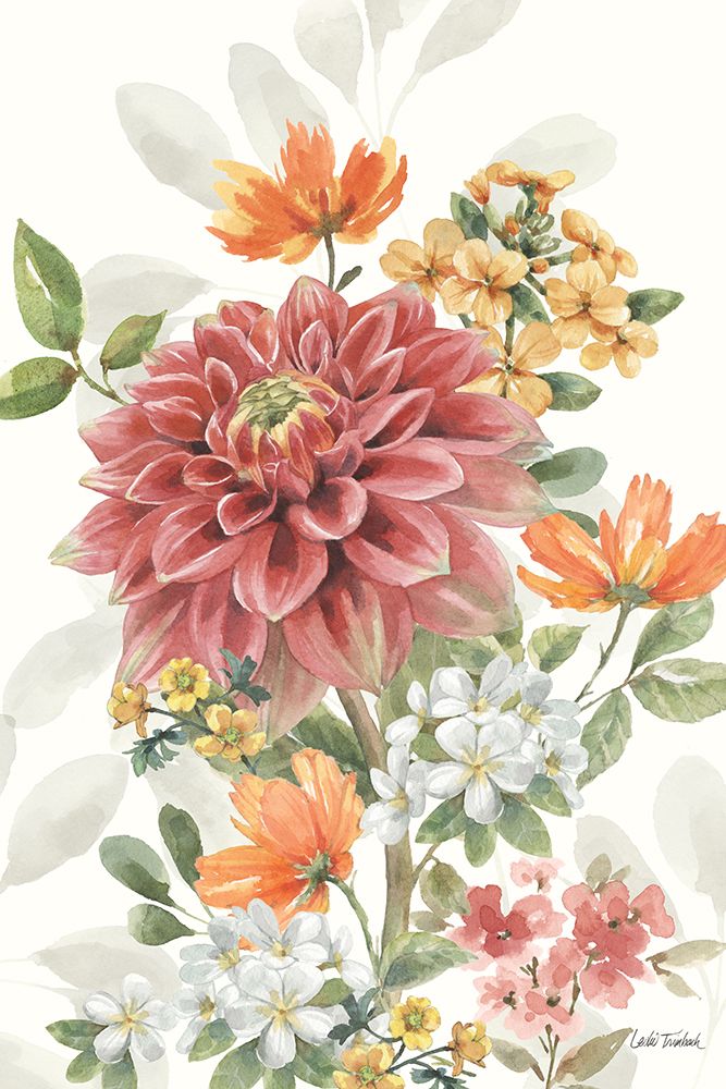 Amber Blossoms VI art print by Leslie Trimbach for $57.95 CAD
