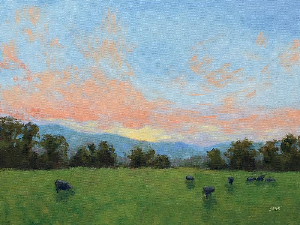 Herd at Sundown art print by Carson Overstreet for $57.95 CAD