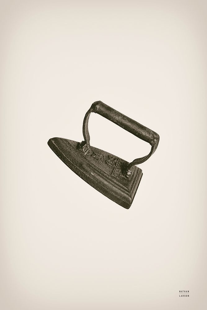 Laundry Iron Sepia art print by Nathan Larson for $57.95 CAD