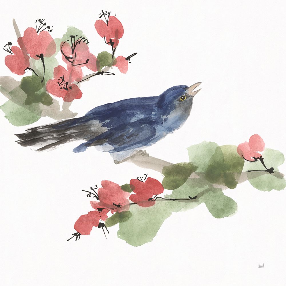 Bird and Blossoms III art print by Chris Paschke for $57.95 CAD