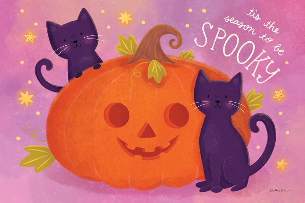 Spooky Pals II art print by Lindley Wiesner for $57.95 CAD