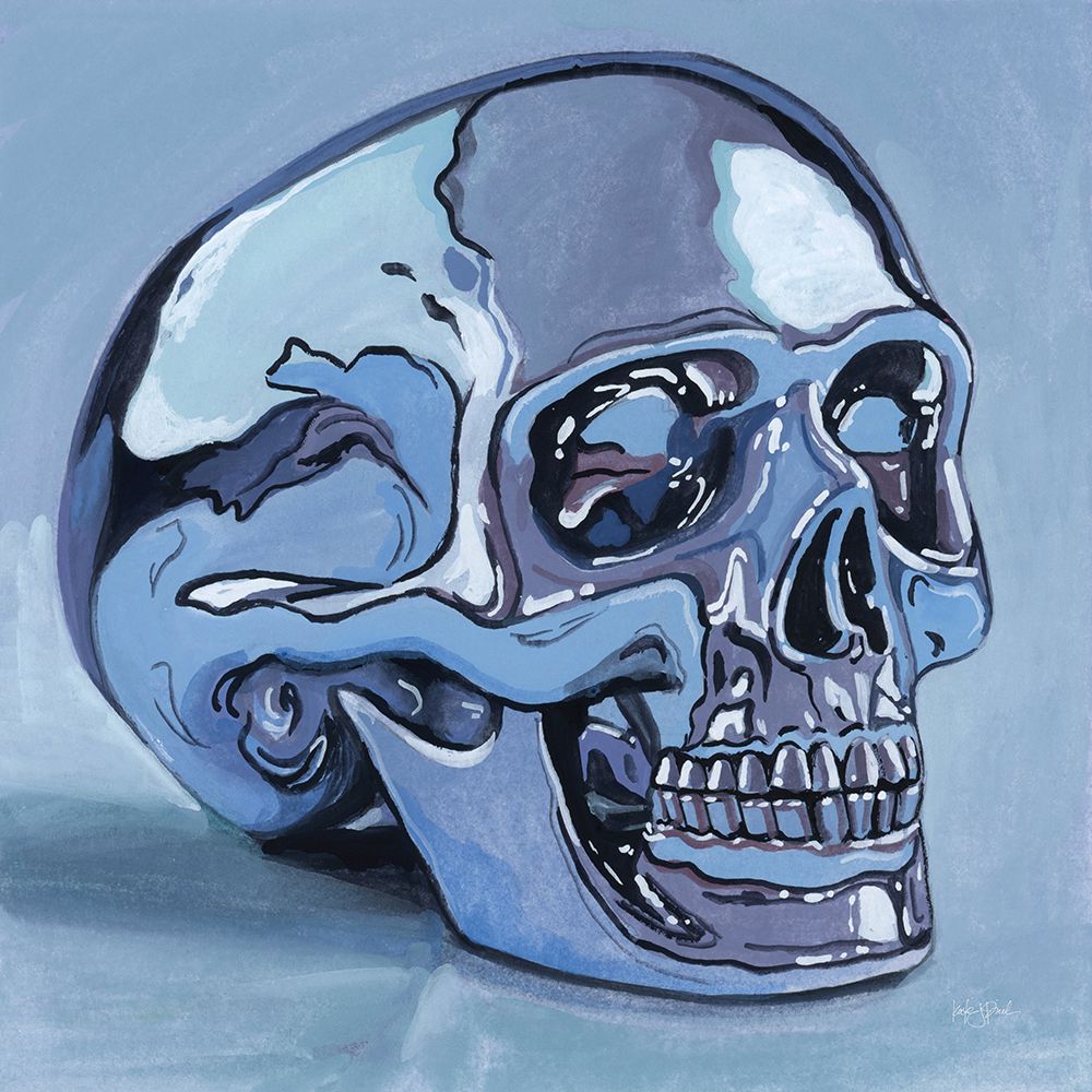 Silver Skull Study art print by Kate Jarvik Birch for $57.95 CAD