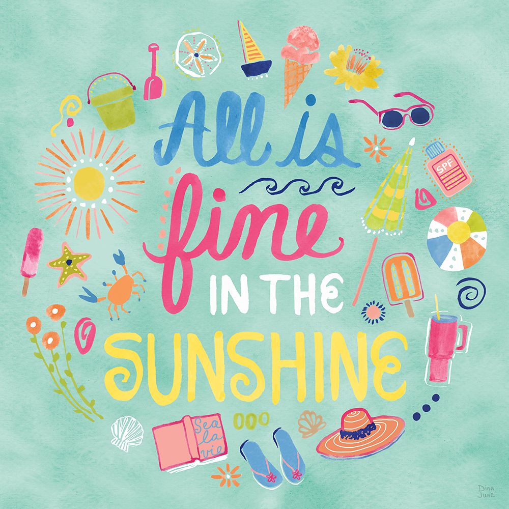 Fine in the Sunshine VI art print by Dina June for $57.95 CAD