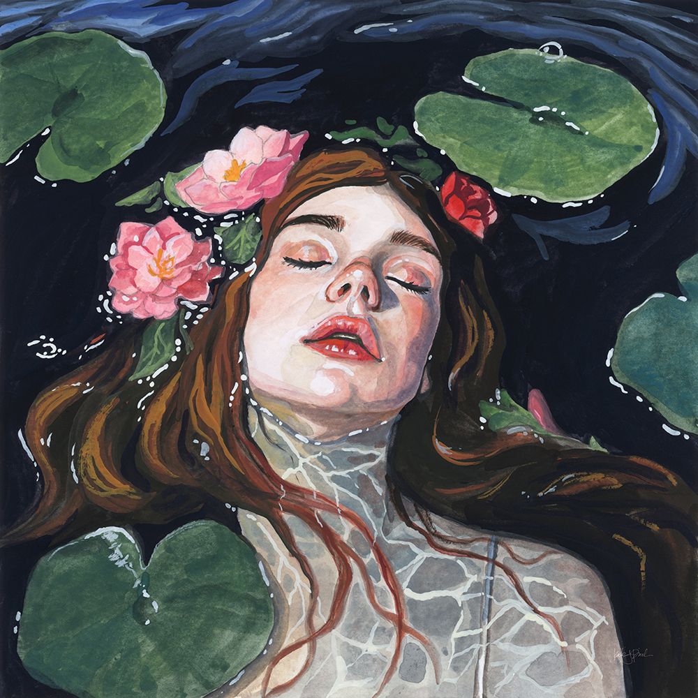 Ophelia With Lilies in Her Hair art print by Kate Jarvik Birch for $57.95 CAD