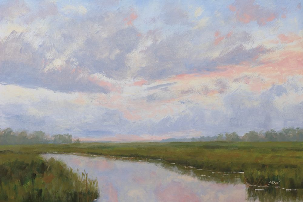 Misty Marsh Creek art print by Carson Overstreet for $57.95 CAD