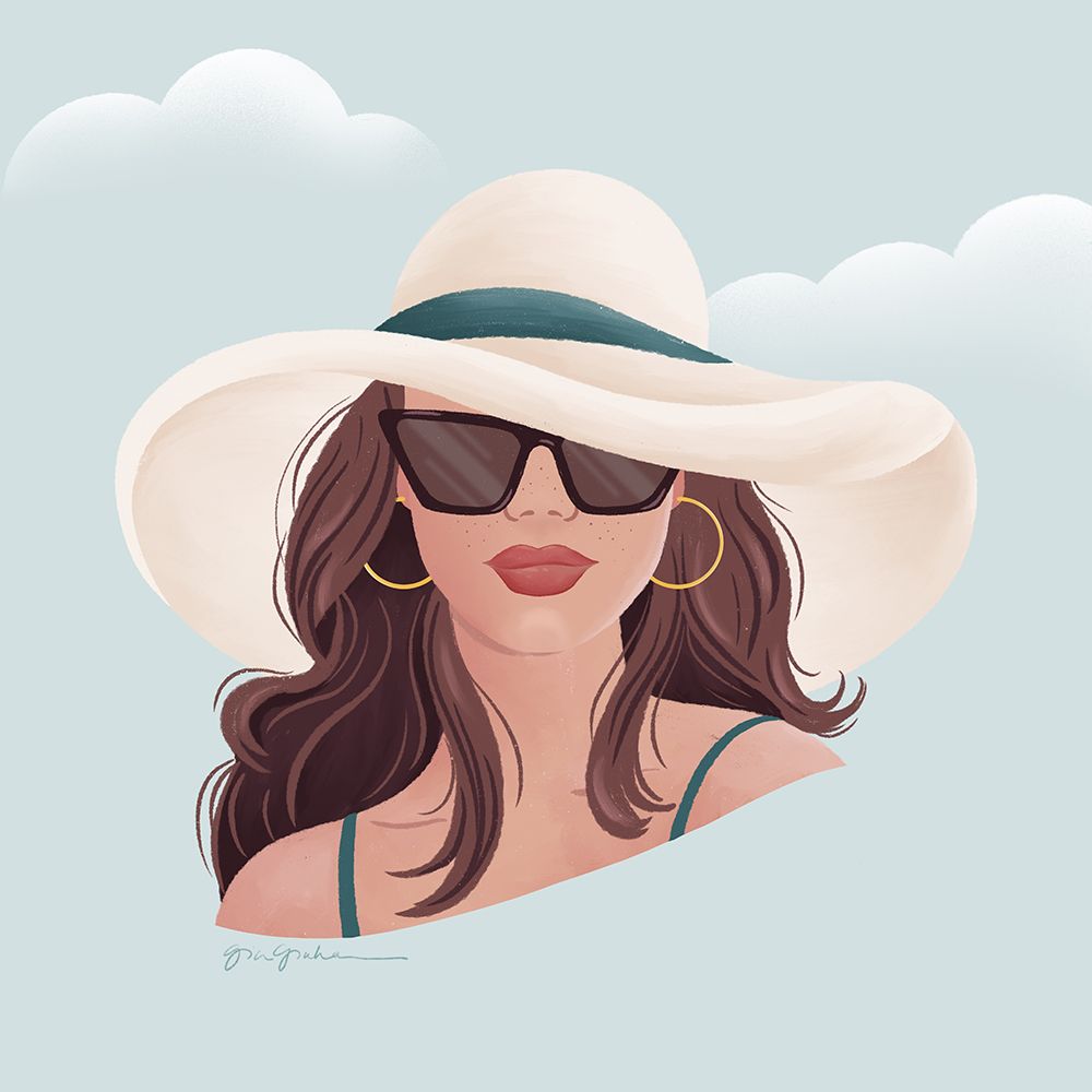 Beach Girl II art print by Gia Graham for $57.95 CAD