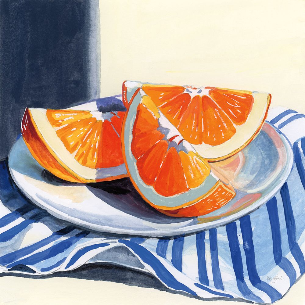 Fresh Cut Citris on Linen art print by Kate Jarvik Birch for $57.95 CAD