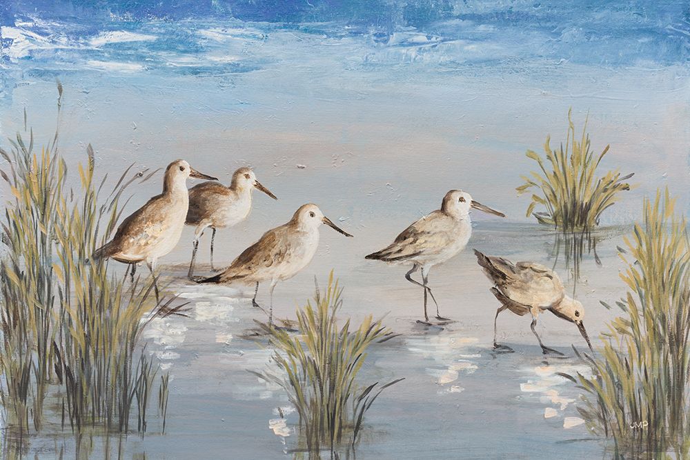 Sandpiper Stroll art print by Julia Purinton for $57.95 CAD