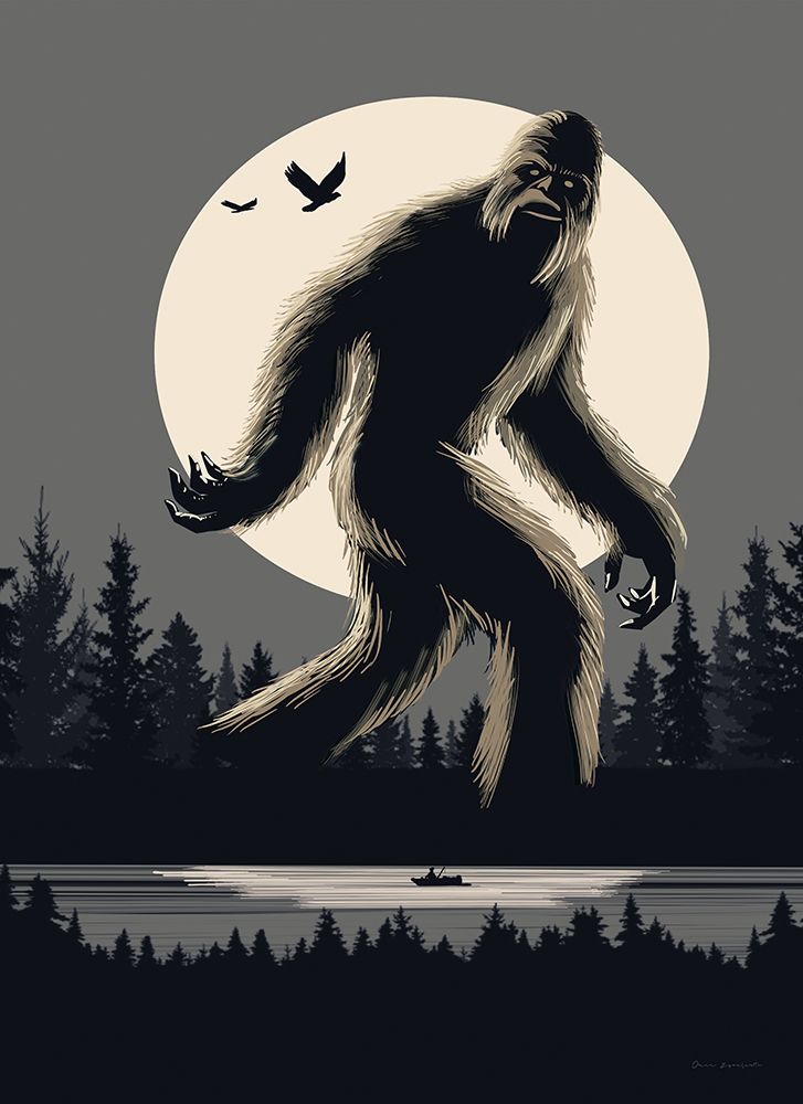 Bigfoot Lake Front Neutral art print by Omar Escalante for $57.95 CAD
