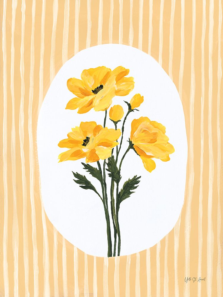 Buttery Flowers I art print by Yvette St. Amant for $57.95 CAD