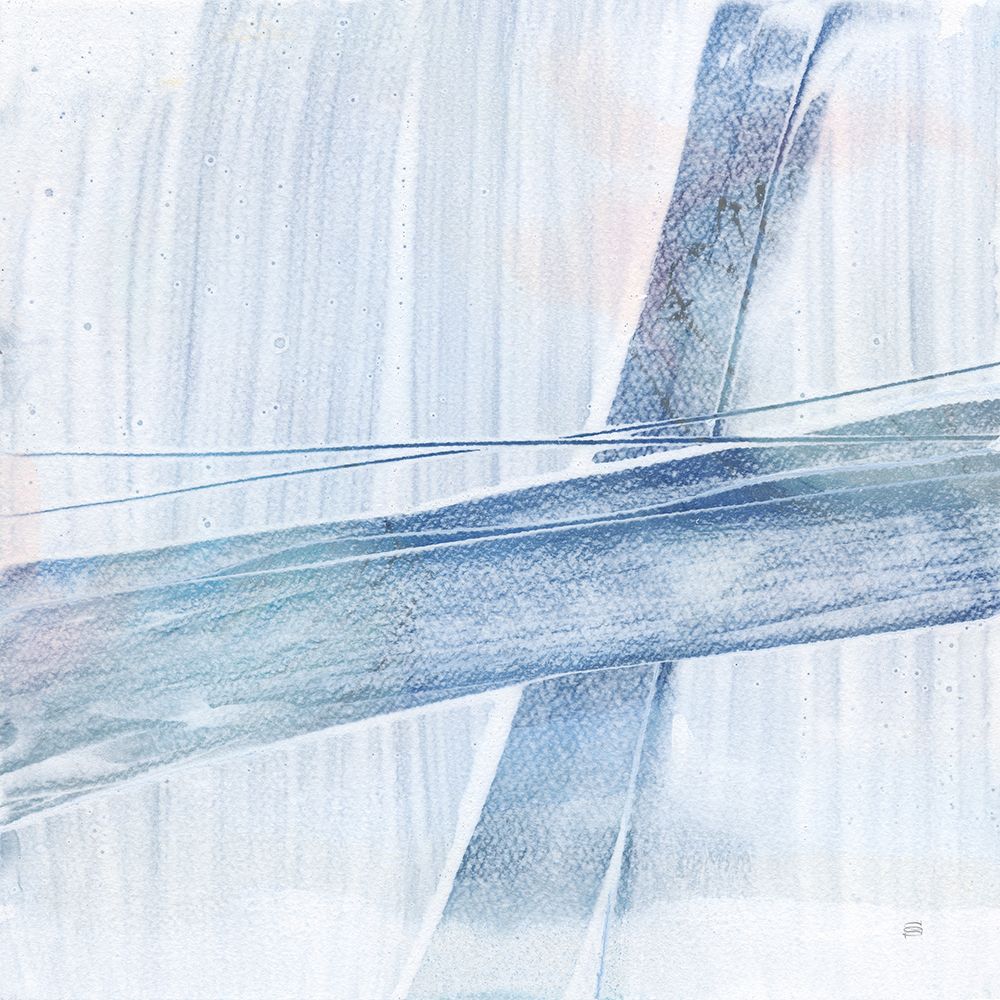 Scraped Blue I art print by Chris Paschke for $57.95 CAD