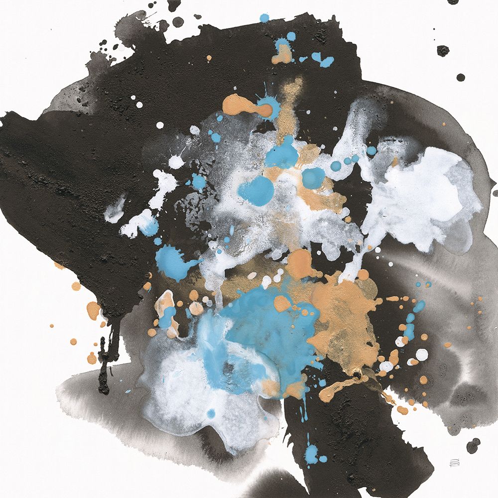 Teal Chaos I art print by Chris Paschke for $57.95 CAD