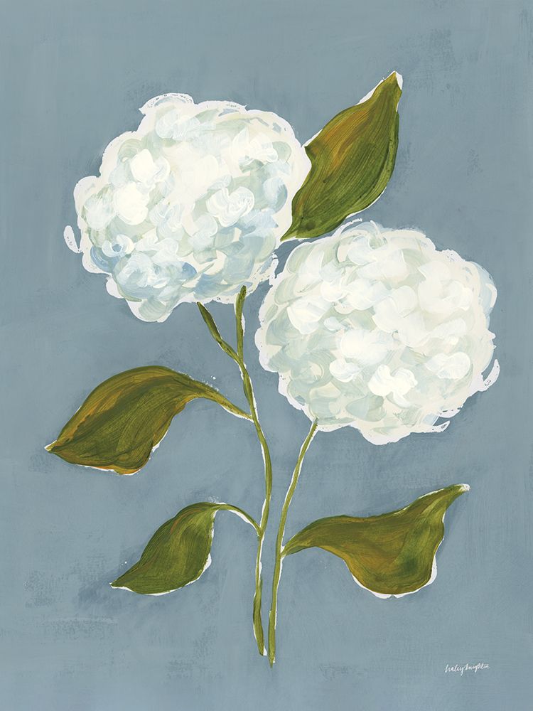 Dusty Blue Hydrangea III art print by Haley Knighten for $57.95 CAD