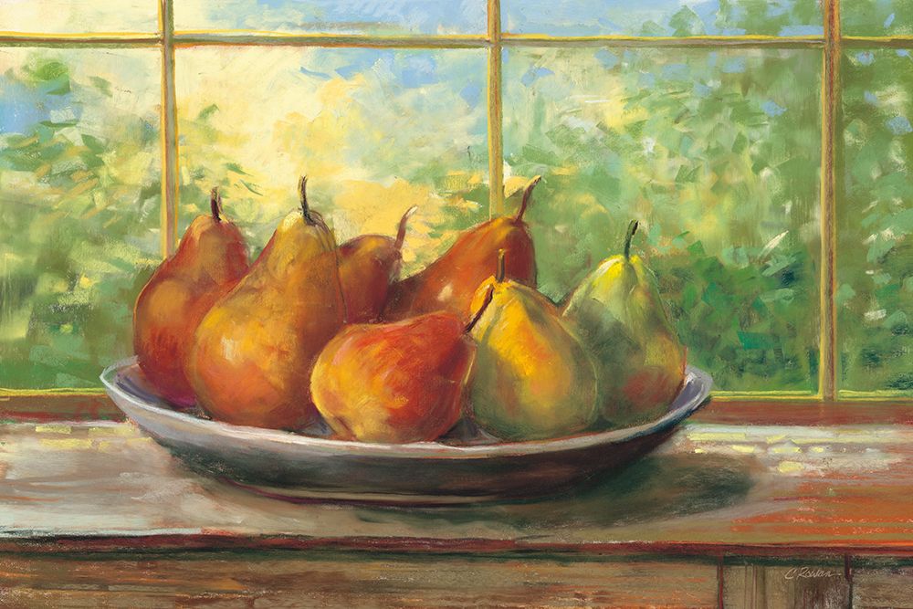 Pears on Windowsill art print by Carol Rowan for $57.95 CAD