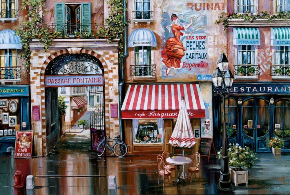 Passage Fontaine art print by Mark St. John for $57.95 CAD