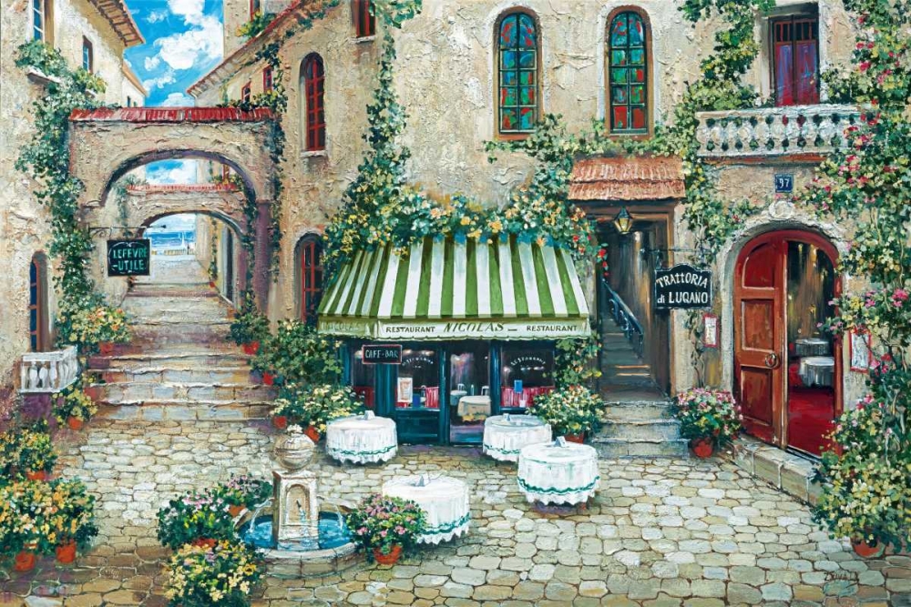 Trattoria di Lugano art print by Roger Duvall for $57.95 CAD