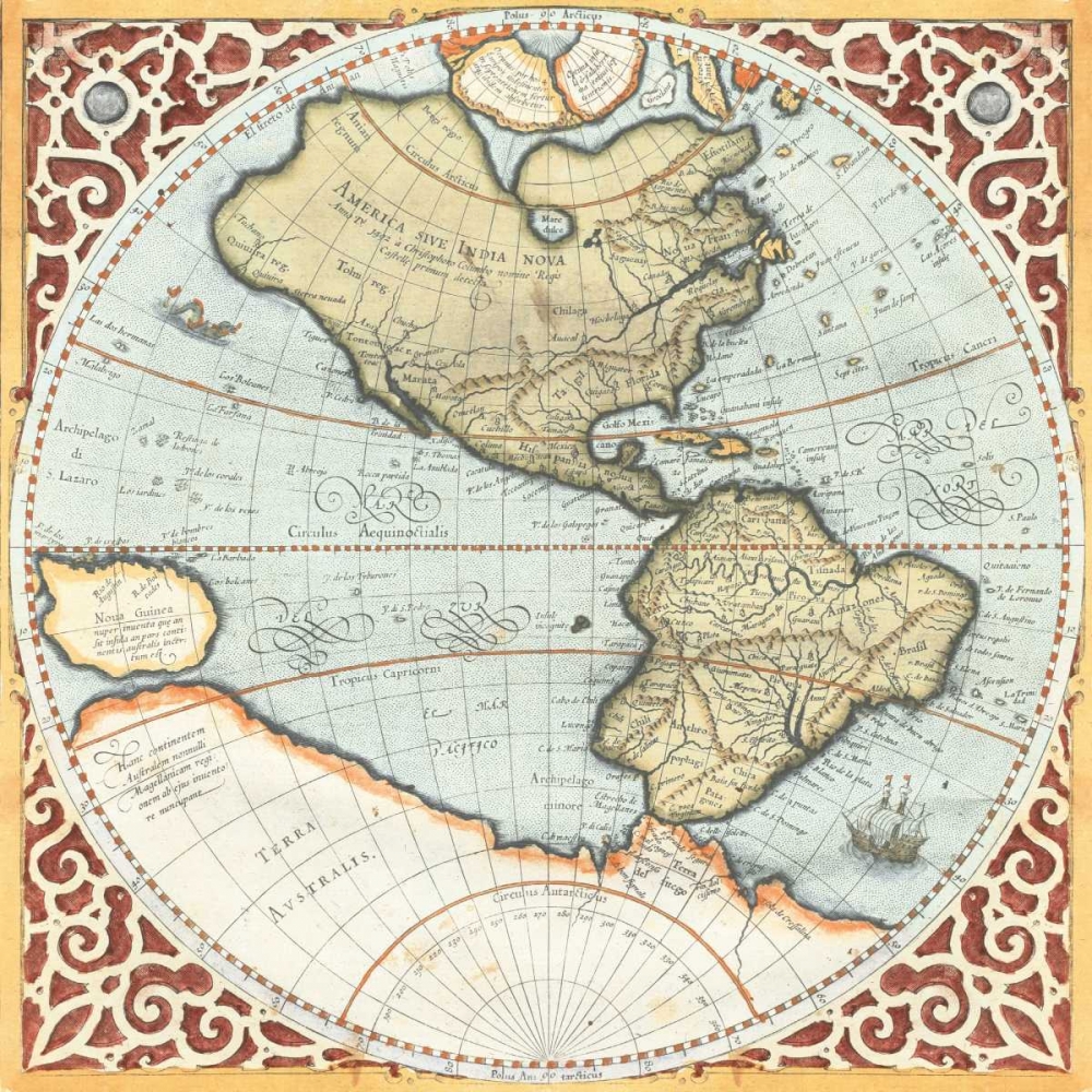 Terra Major Petites A art print by Gerardus Mercator for $57.95 CAD