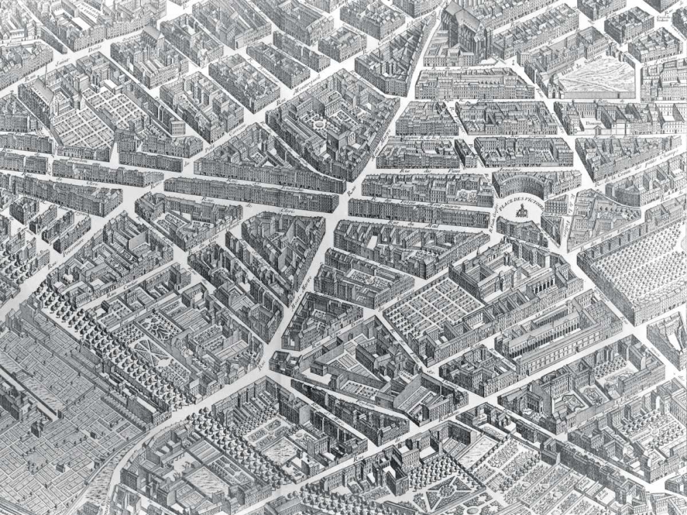 Plan of Paris 1730 - III art print by Louis Bretez for $57.95 CAD