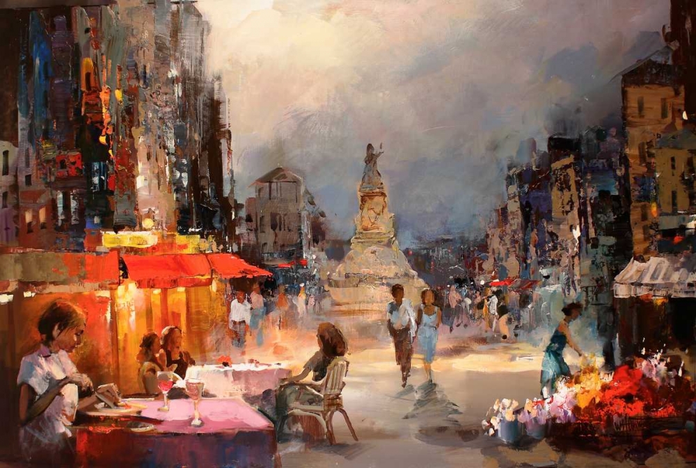 Cafe Rouge II art print by Willem Haenraets for $57.95 CAD