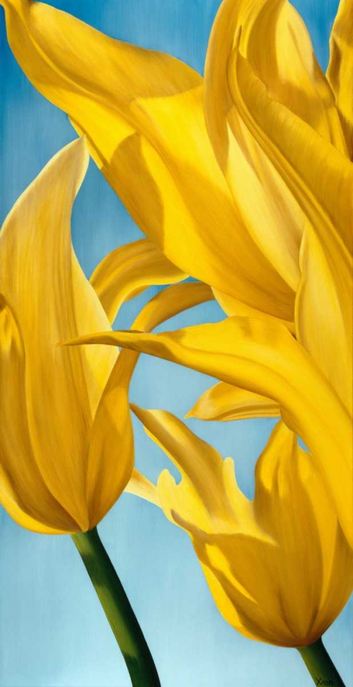Dancing Yellow art print by Yvonne Poelstra-Holzhaus for $57.95 CAD