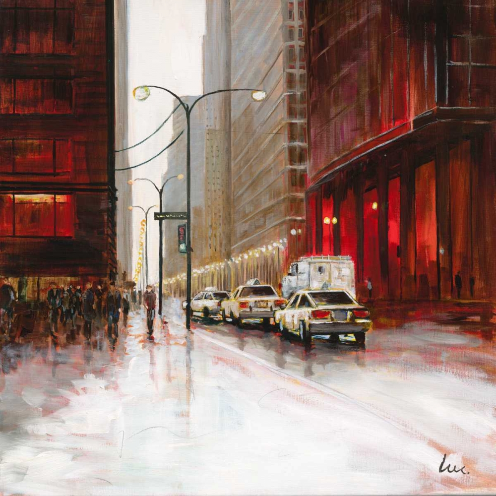 Red Fusion I art print by Luc for $57.95 CAD