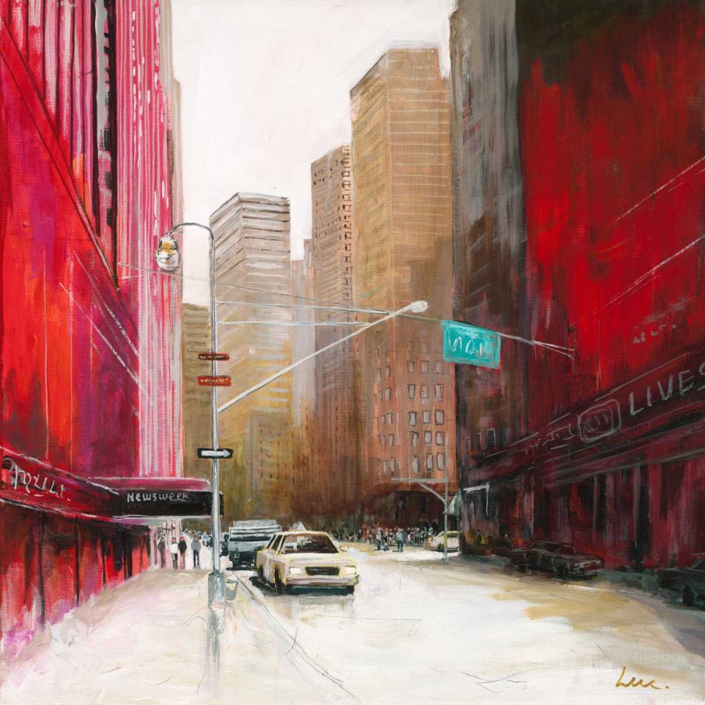 Red Fusion II art print by Luc for $57.95 CAD