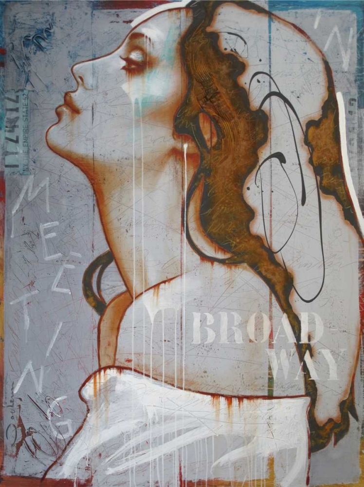 Meeting in Broadway art print by Hans Jochem for $57.95 CAD