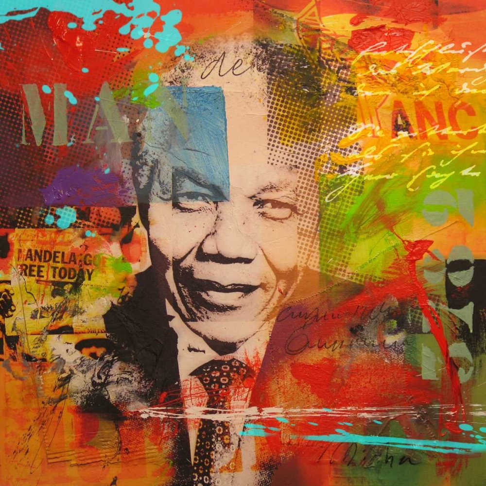 Mandela art print by Micha Baker for $57.95 CAD