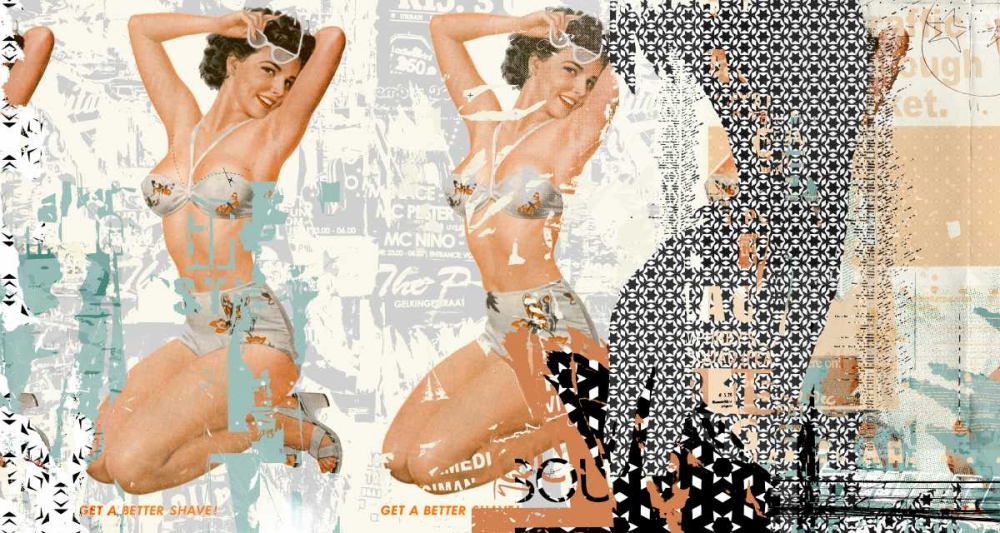 Double pin-up art print by Teis Albers for $57.95 CAD