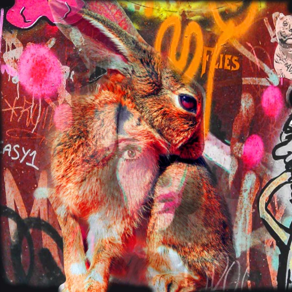 Bunny art print by Mascha de Haas for $57.95 CAD